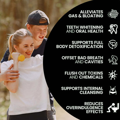 Activated Charcoal Capsules - Gut Health, Digestive Health, Bloating & Gas Relief, Detox, Colon Cleansing