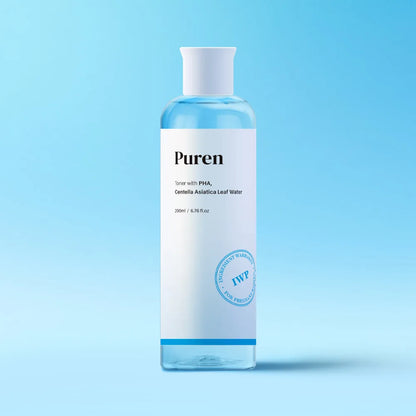 PUREN Facial Toner 200Ml Made in Korea Derma Elasticity Soothing Smooth Gentle Skincare Kbeauty Soothing Moisture Maternity