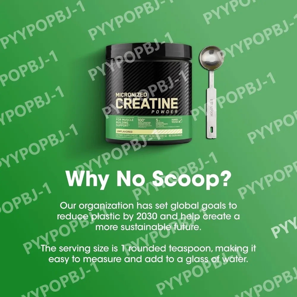Optimum Nutrition Micronized Creatine Monohydrate Powder, Unflavored, 300 Grams, 60 Servings (Packaging May Vary)