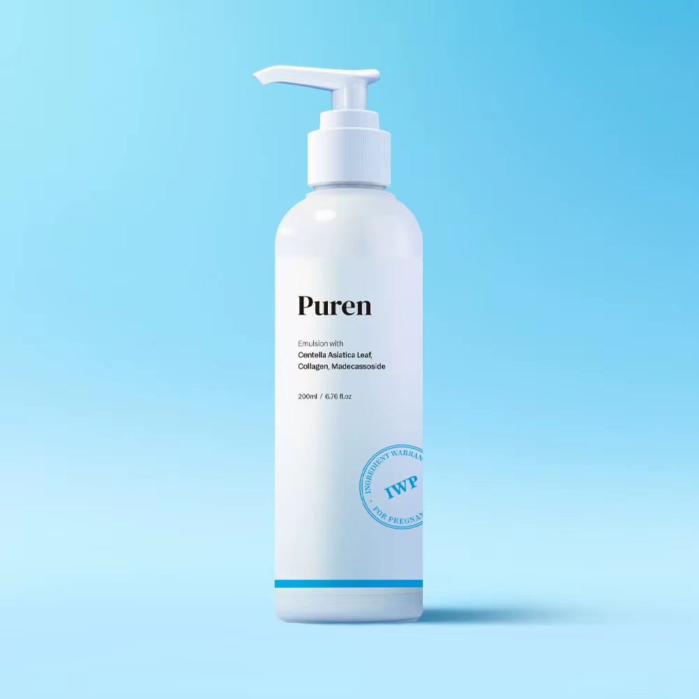 PUREN Facial Emulsion 200Ml Korean Elasticity Moisture Maternity Kbeauty Repair Hydrating Smooth Skincare Bodycare Kbeauty