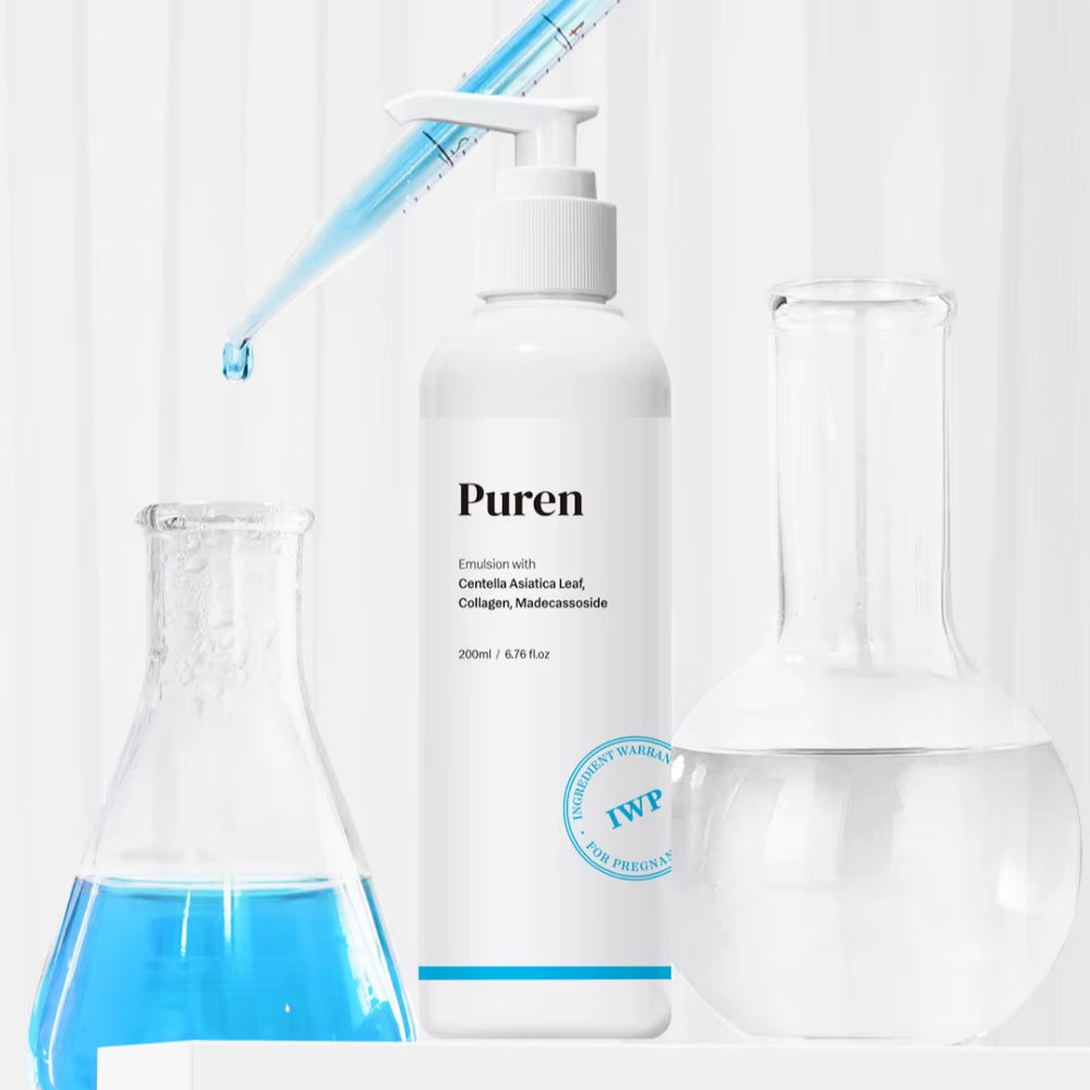 PUREN Facial Emulsion 200Ml Korean Elasticity Moisture Maternity Kbeauty Repair Hydrating Smooth Skincare Bodycare Kbeauty