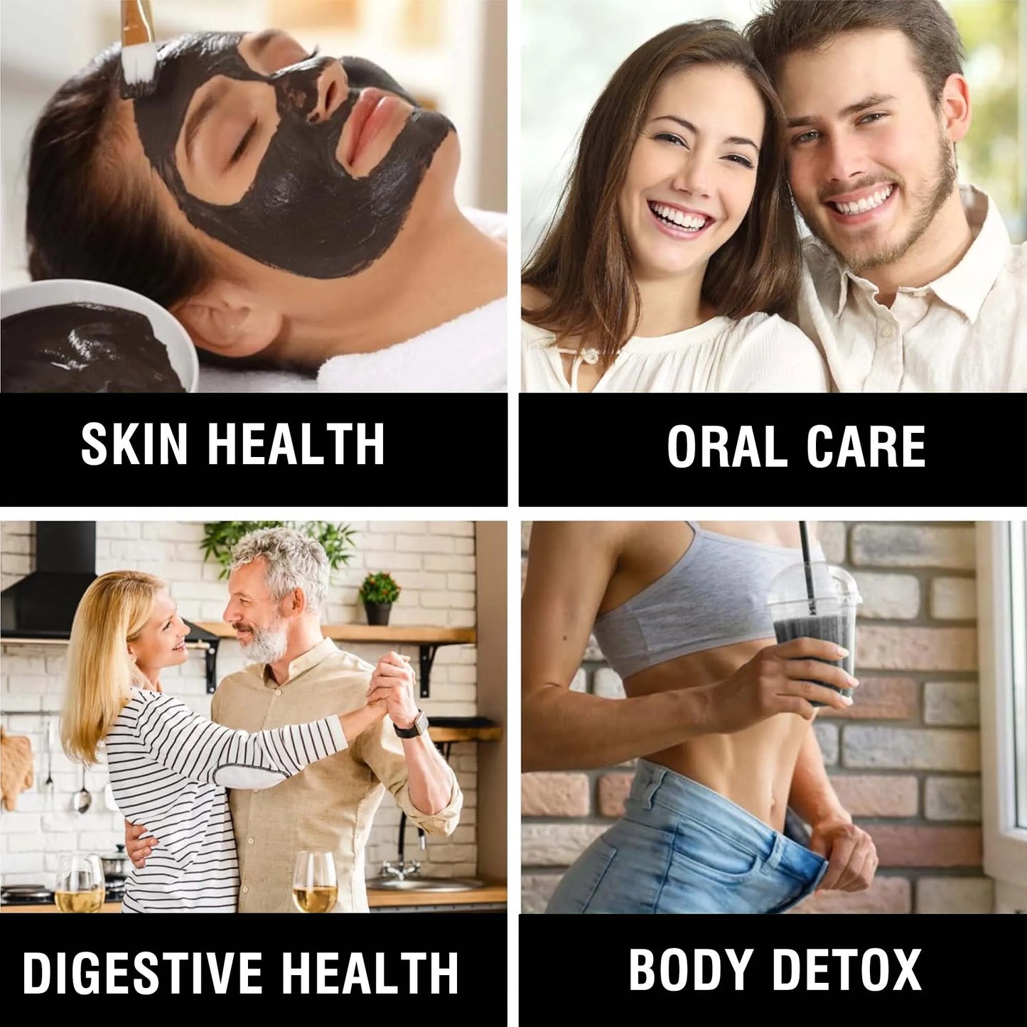 Activated Charcoal Capsules - Gut Health, Digestive Health, Bloating & Gas Relief, Detox, Colon Cleansing