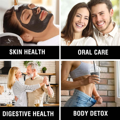 Activated Charcoal Capsules - Gut Health, Digestive Health, Bloating & Gas Relief, Detox, Colon Cleansing