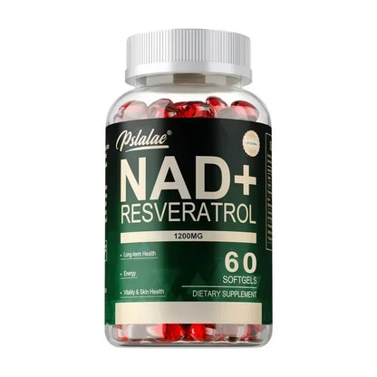 NAD+ Resveratrol - Cellular Health, Healthy Aging, to Support Skin Health, Boost Energy, for Hair, Nails, Skin and Joint Health