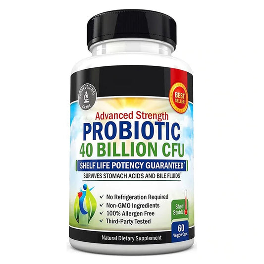Daily Probiotic Nutritional Supplement - 40 Billion CFU for Gut Health - Probiotics for Men and Women - Digestive Health